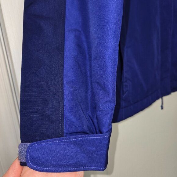 Columbia Y2K Ladies Hooded Jacket size S Omni-Shield Dark And Bright Blue - Picture 5 of 9